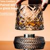 2 Stück Hohe Transparenz Kristall Drehbar Glasbecher, Lustiger Dekompressions Drehbarer Becher Mit Glasboden 360° Drehbar Whiskeyglas