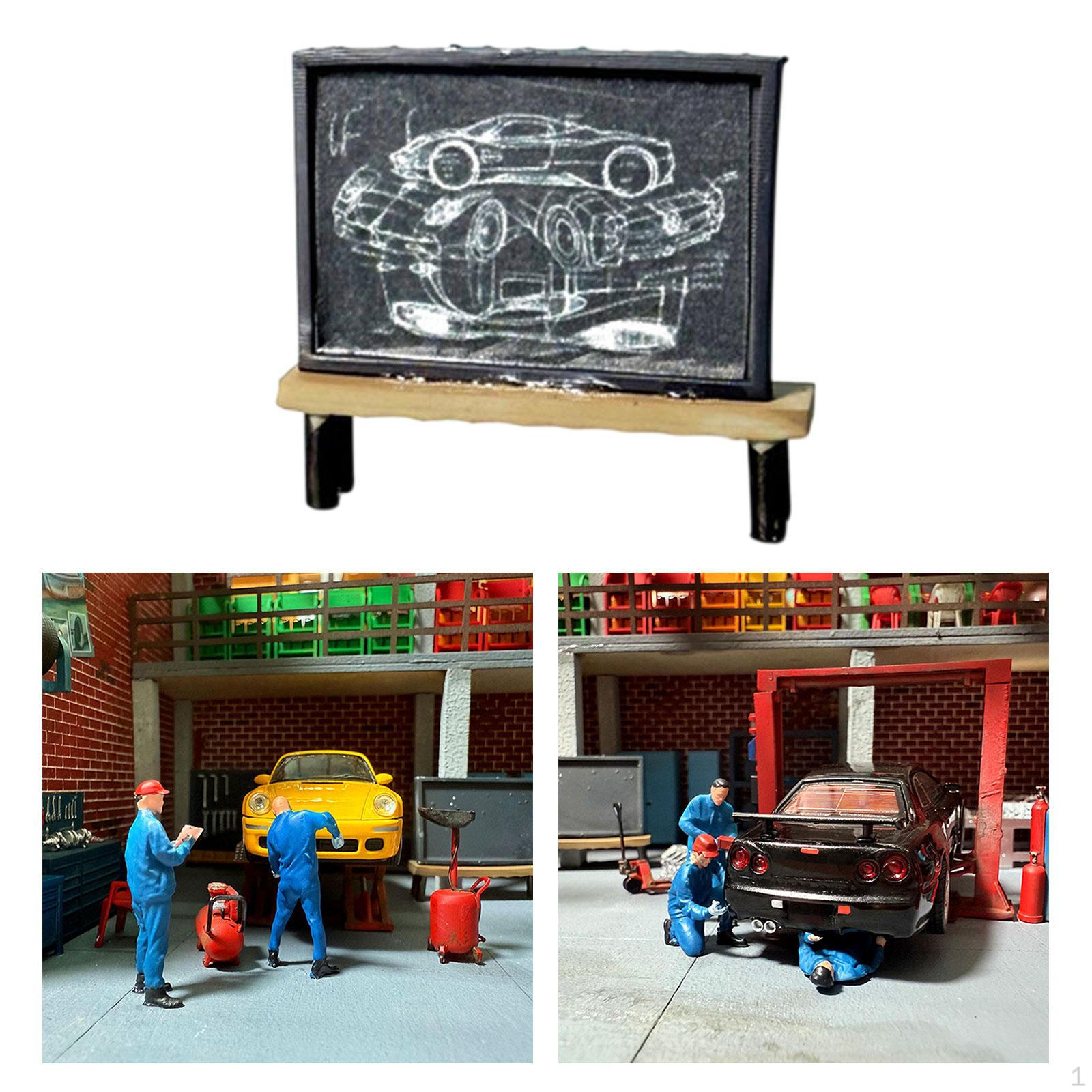 Автомастерская Детали Модель 1:Классическая сцена мастерской по изготовлению елочных игрушек в масштабе 1/64 Style F