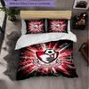 Bournemouth Football 3 Piece Bedding Set Soft Duvet Cover Set with Pillowcases Printed Bedroom Decor Set for Home