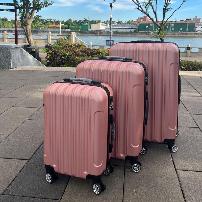 20-Inch Durable ABS Trolley Suitcase with Customs Lock and Silent Universal Wheels, 24-Inch Available