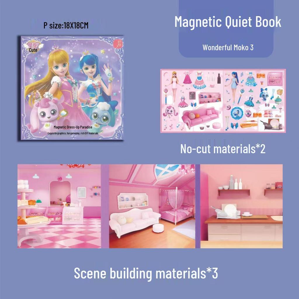 Wundervolles Prinzessinnen-Stillebuch: Lernaufkleber und Malspielzeug für Mädchen