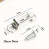 100pcs/ Set Invisible 2 In 1 Connector Screw Fastener Hidden Laminate Cabinet Wardrobe Assembly Furniture Combined Fastener