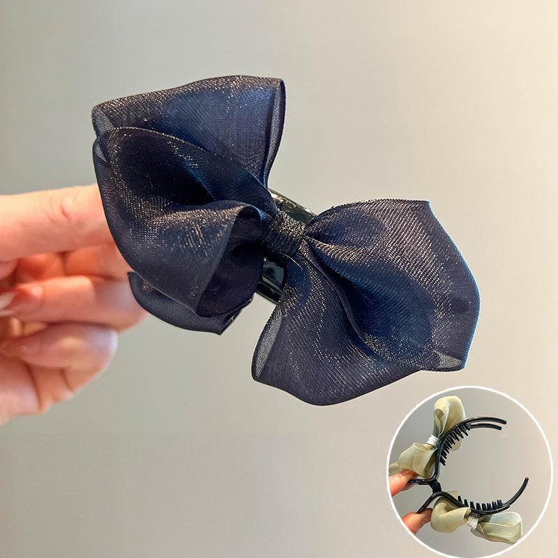 Bow Hairpin Low Ball Hair Accessories Women's Head High Sense Large Grip Clip New Clip Headdress
