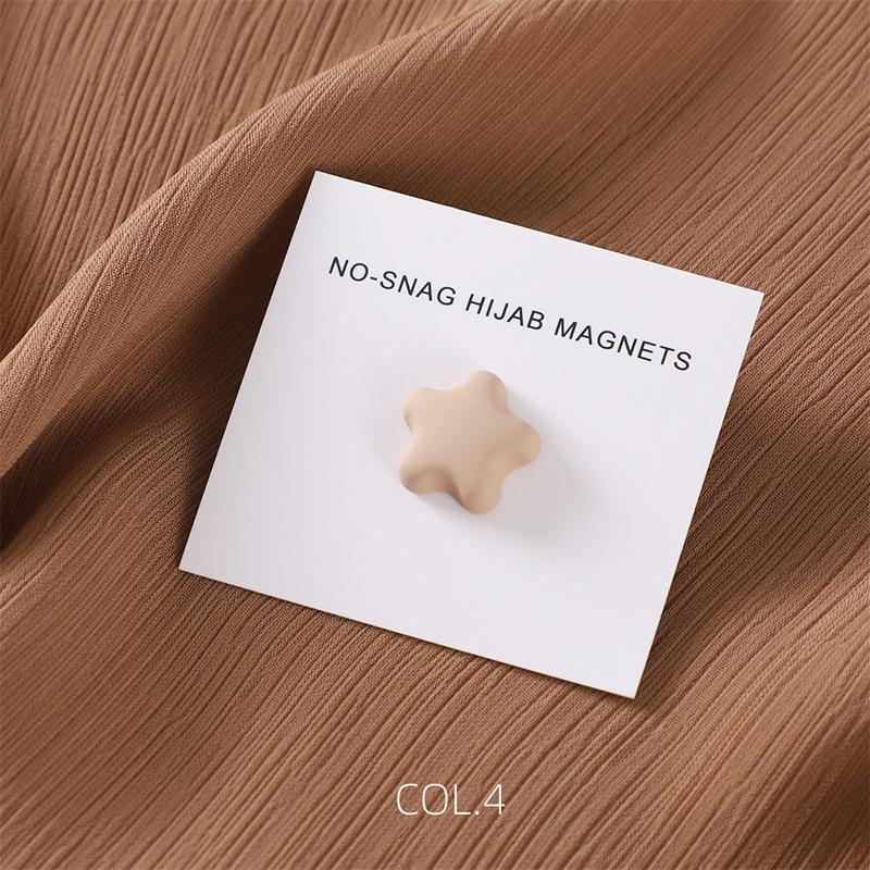 Matte Magnet Hijab Pins Magnetic Brooch for Headscarf Women Shawl Strong Magnetic Button Muslim Turban Headscarf Accessories
