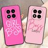 Girl Boss Lady Pink Soft Phone Case for Xiaomi Redmi Note 12 13 14 15 Pro Plus 11 12S 11S 11T 10 4G Black Cover Back Shell