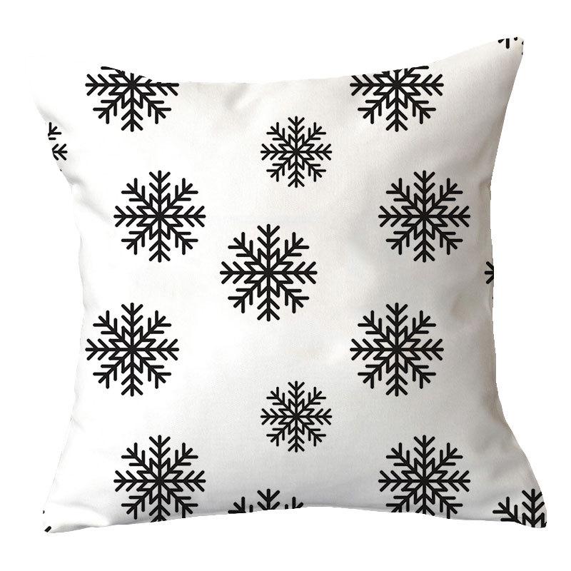 Simple New Blue Geometric Plush Pillowcase Home Fabric Sofa Pillow Cushion Cover