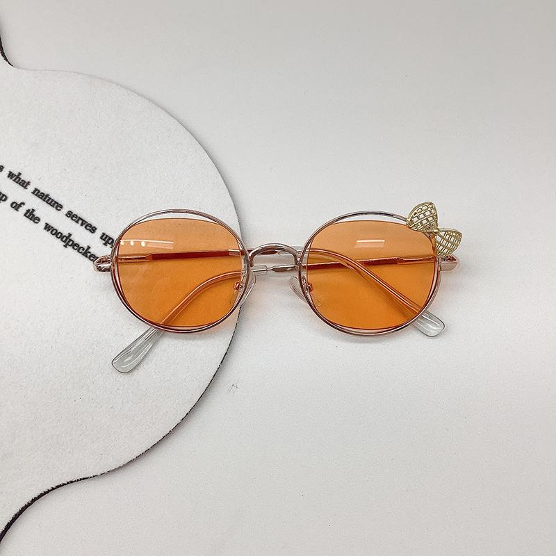 

Детские милые детские солнцезащитные очки с металлическим каркасом на пружинных петлях, модные уличные велосипедные очки для девочек, вечерние очки