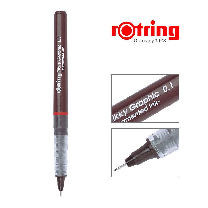 Rotring Red Ring Technical Inking Pen Set, 0.1-0.8mm for Manga and Drawing