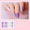 16 Strips Nail Polish Sticker Nail Stickers Set for UV Lamp Designer 3D Nails Polish Wraps Fashion Nail Art Sticker