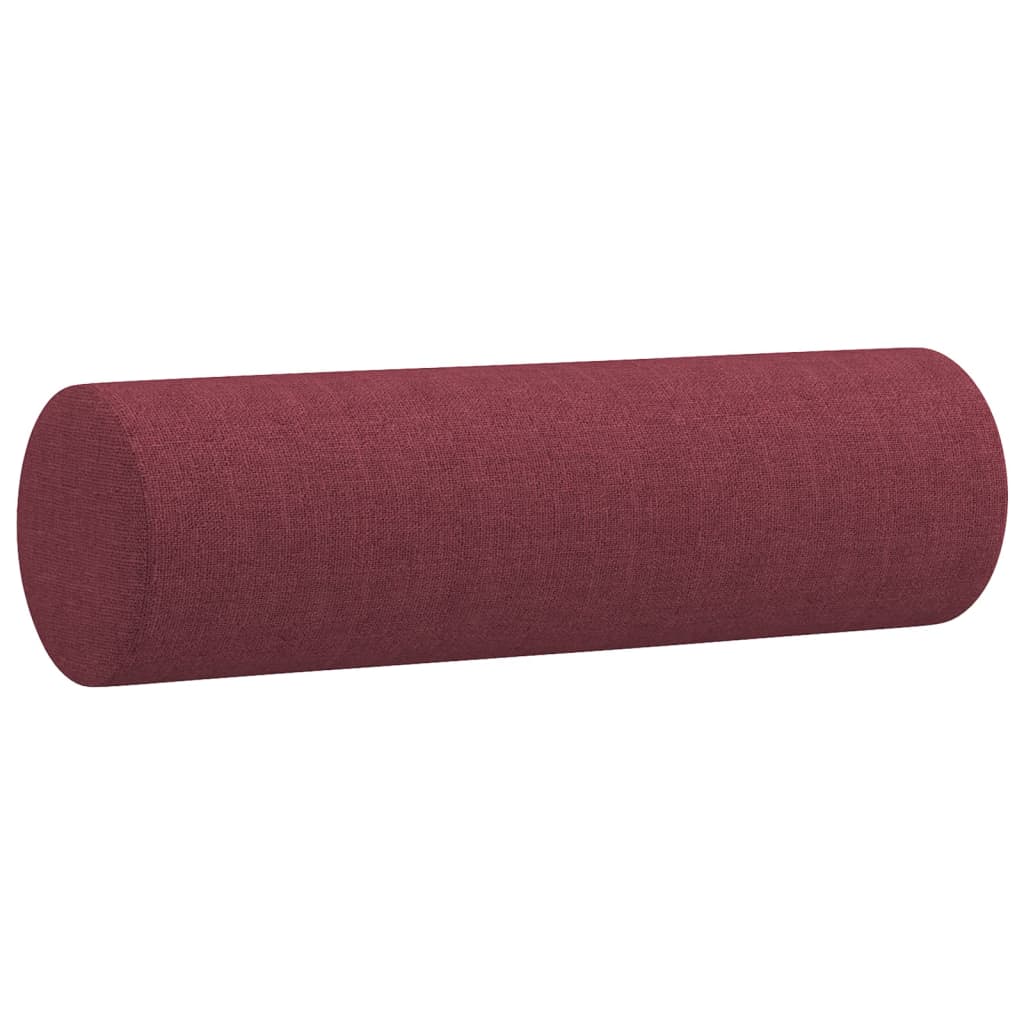 Vidaxl 3-Seater Sofa With Cushions, Burgundy, 180 Cm, Fabric