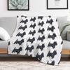 Scottish Terrier Ready To Play Throw Blanket Air Conditioner Soft Blanket for Office Home