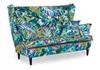 Ari Print Wingback Sofa Set, Armchairs, Pouffes, Family Furniture Set