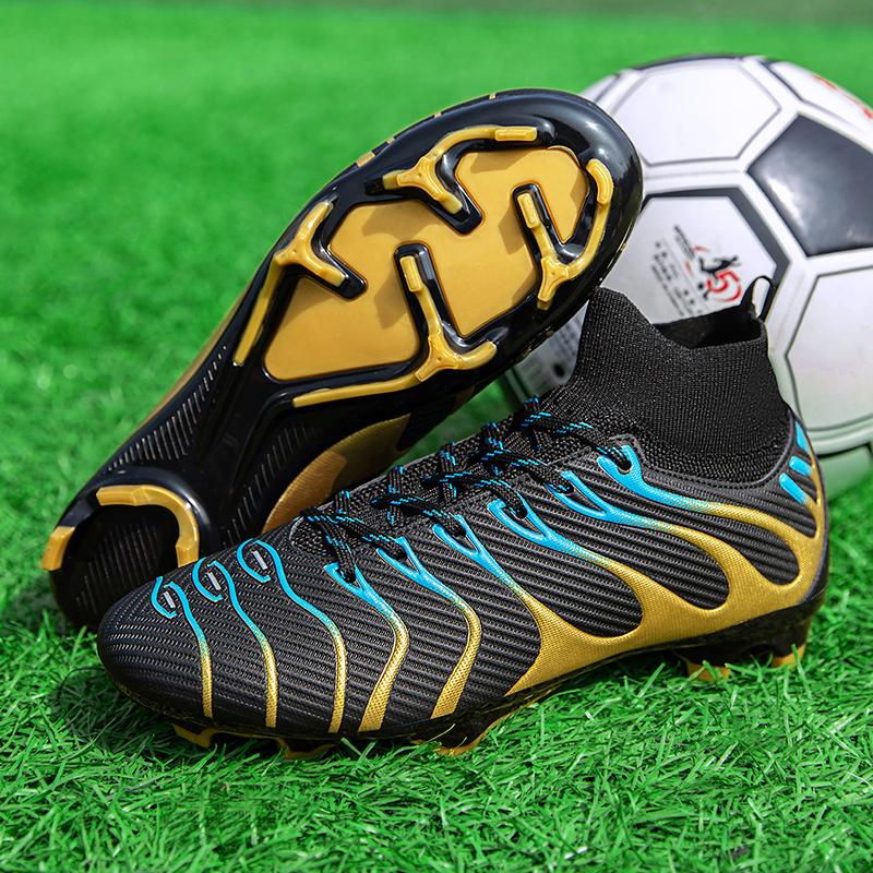 Teenagers Professional Soccer Shoes Purple Tf/Fg Futsal Sneakers Man Non-Slip Wear-Resistant Football Boot Men Zapatilla Futbol