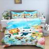Octonauts Bedding Set Simba Anime and Cartoon 3D Children'S Duvet Cover Set  King Size Bedroom Comforte Cute Printed