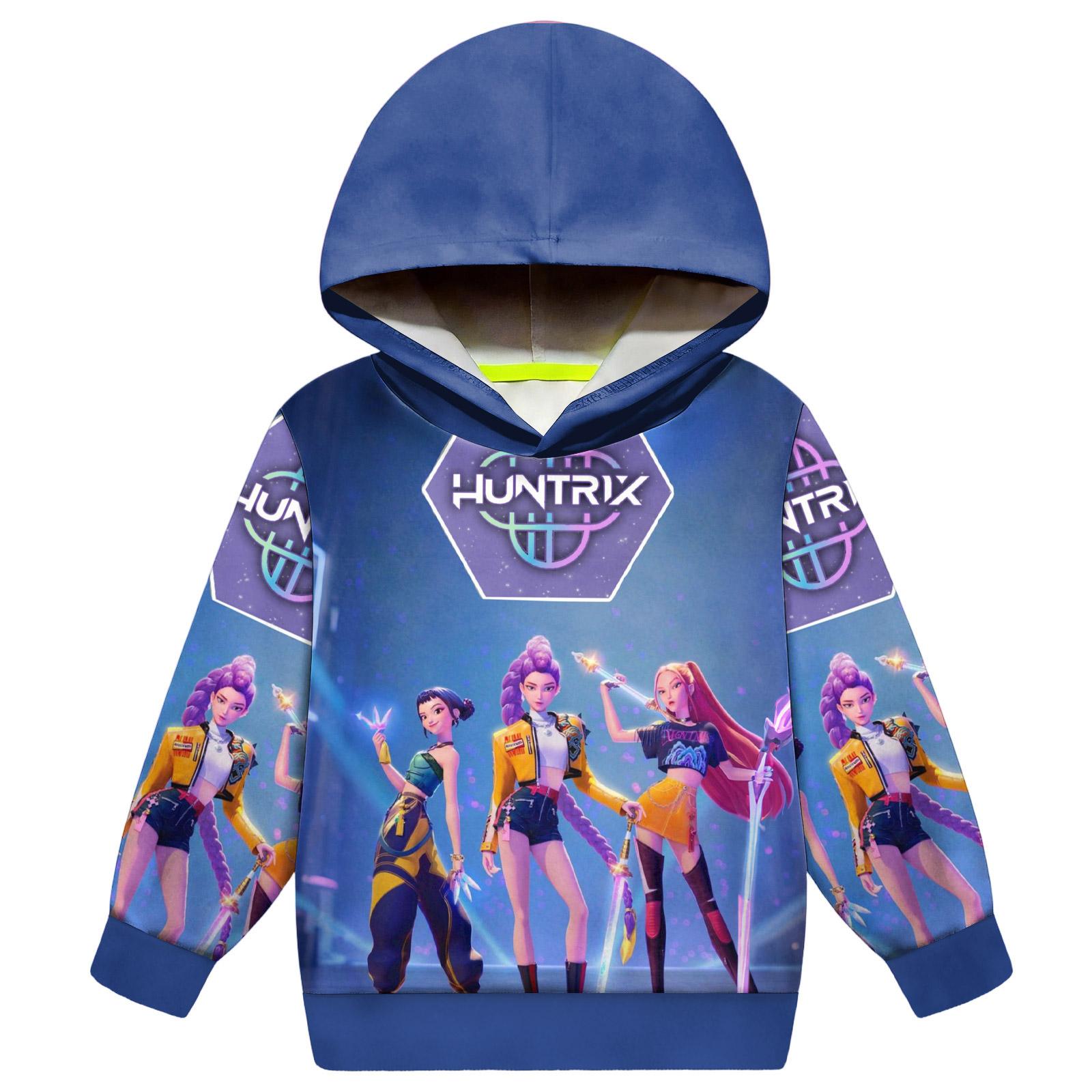 

Children s Long-sleeved Loose-fitting Pullover Hoodie With Drawstring 90 небо синє кольору