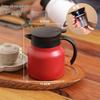 Office Health Stainless Steel Insulated Teapot and Water Bottle - 72-Hour Heat Retention, Tea Separation Feature.