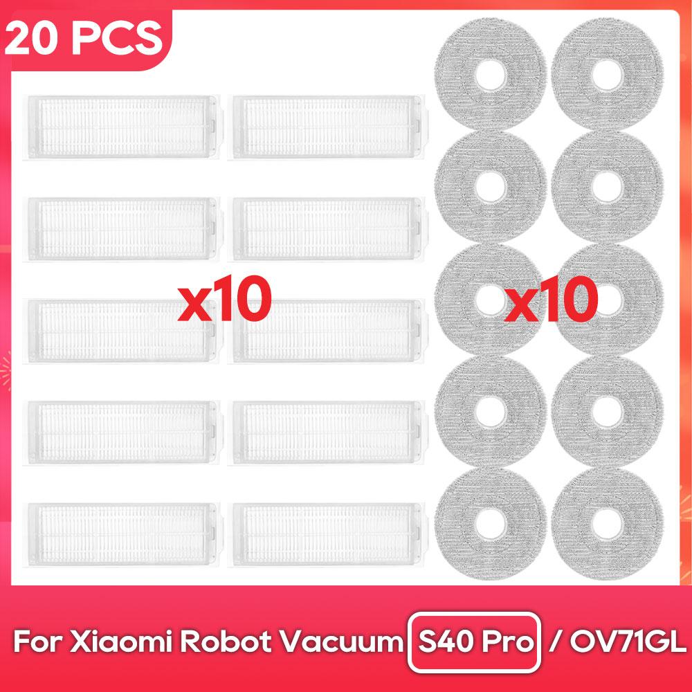 Fit For ( Xiaomi Robot Vacuum S40 PRO / OV71GL ) Main Side Brush Filter Mop Parts Accessories