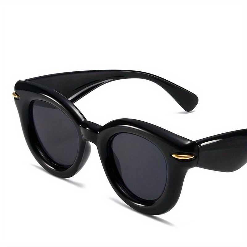 Inflated Round Punk Sunglasses Women Men Y2k Sports Glasses for Ladies Vintage Steampunk Eyewear Shades
