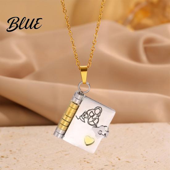 Meaningful Jewelry Gift Book Charm Necklace To My Granddaughter Openable