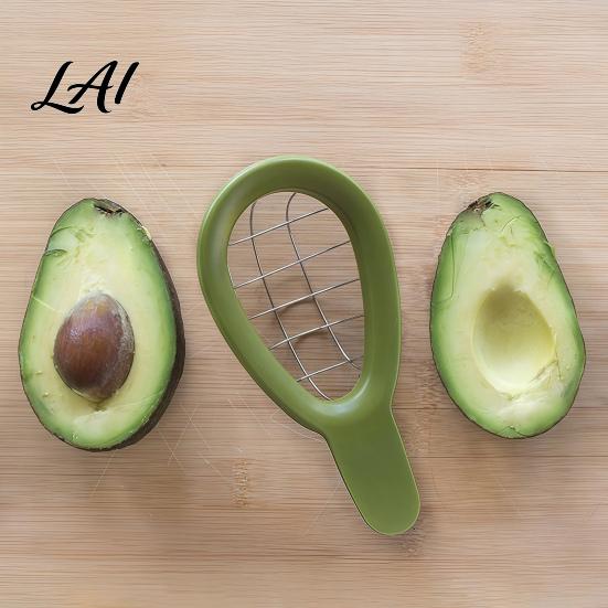 Easy Avocado Peeler Multifunctional Slicer Quick Pitter Cutter Tool for Kiwi 3 Manual Fruit Processor In 1 Slicer Divider Kitchen Gadget Guacamole