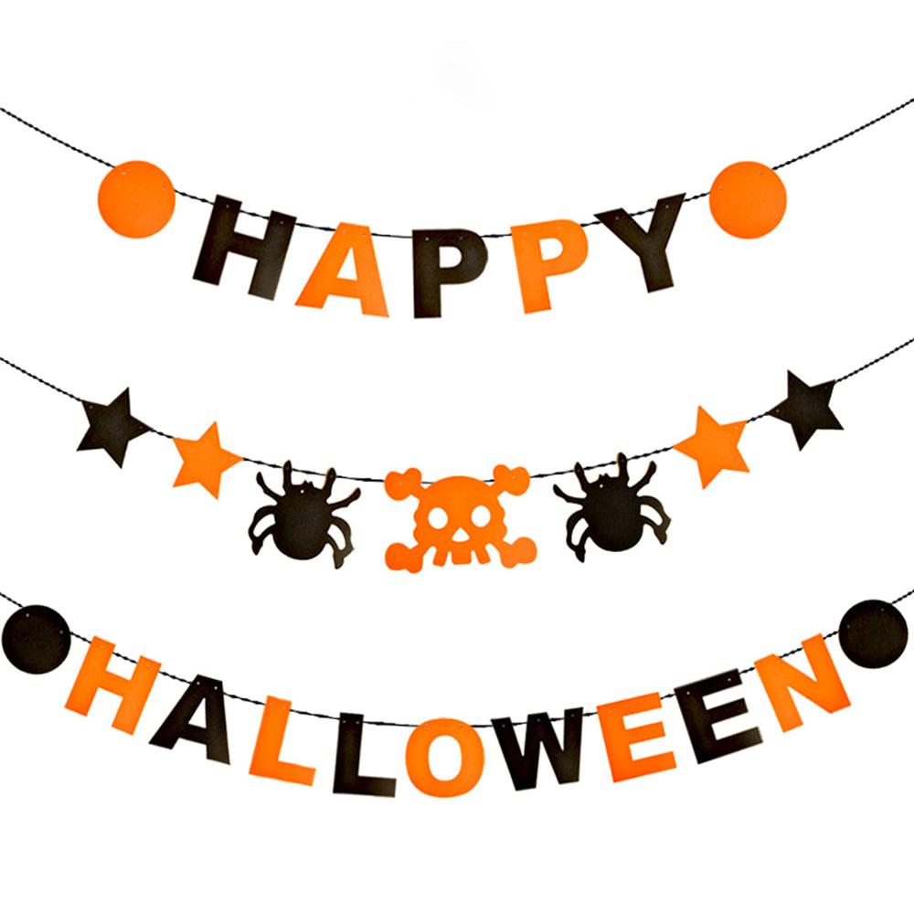 Halloween Decorations - Happy Halloween Banner | Hanging Halloween Party Decorations for Indoor Outdoor