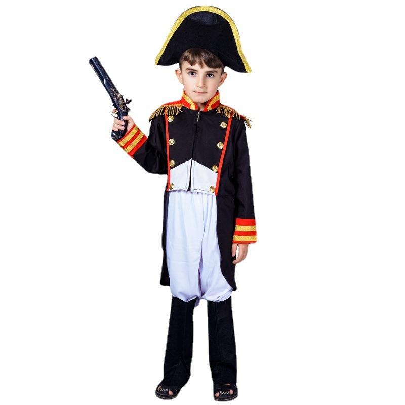 Halloween Children's Men's Napoleon Stage Show Clothes Children's Day Children's General Tuxedo Suit