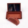 Custom Logo Luxury 2 In 1 Wooden Comb Mirror Set Vintage Foldable Pocket Mirror with Comb Travel Portable Hair Comb with Mirror