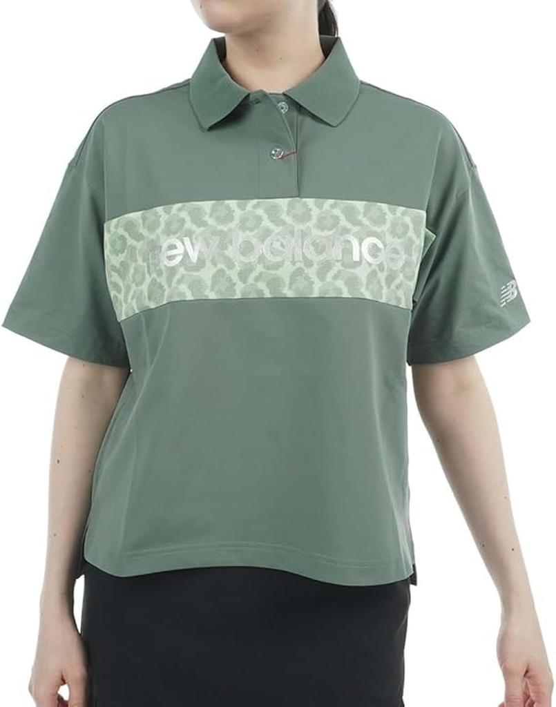 Golf Short Sleeve Big Polo Shirt Quick Cool 0 [New Balance] Women's (Moisture Absorbent, Drying, Touch) / 012-5160503 181_Khaki [S]
