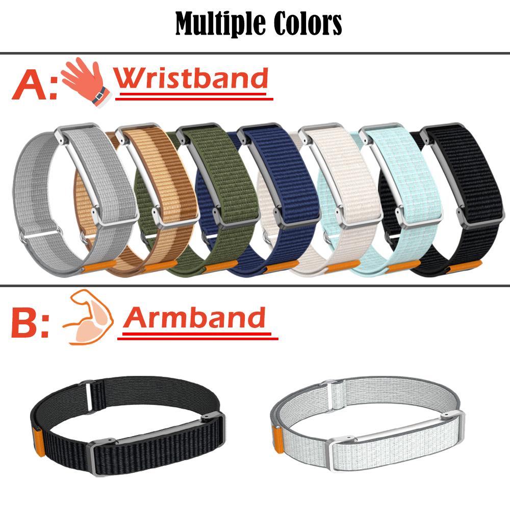 Bizepsband für Google Fitbit Air Band Neues gewebtes Nylon Fitness Tracker Ersatzarmband für Google Fitbit Air Strap