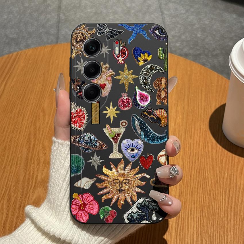 For Tecno Camon 40 20 19 17 16 15 Pro Premier 18P 16S 17T Phone Covers Matte Silicone Lovely Bow Lightweight Anti Drop Cases For Tecno Camon18i Bumper