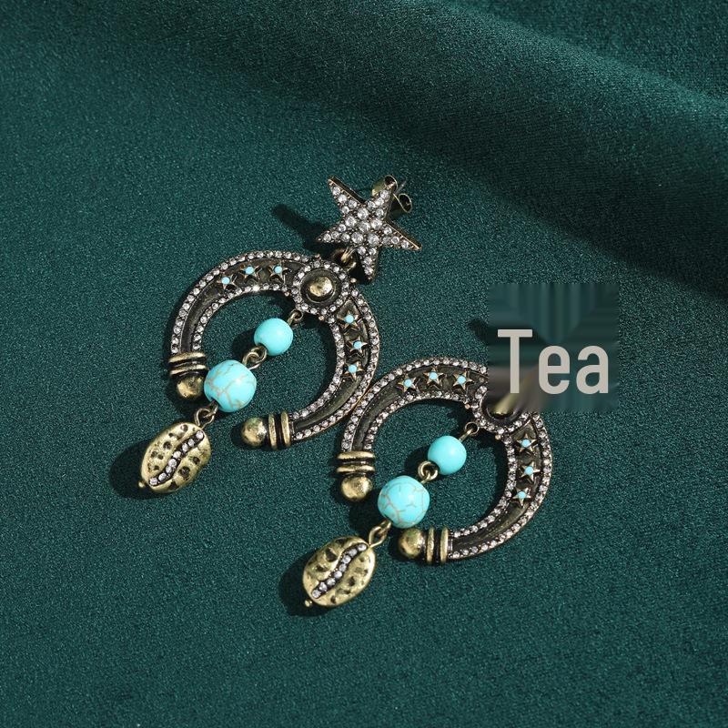 Yong Nuo Vintage Retro Jewelry: High-End, Colorfast Antique Earrings