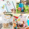 9pcs Acrylic Heat Transfer Bookmark Creative DIY Pattern Paper Clip  Student