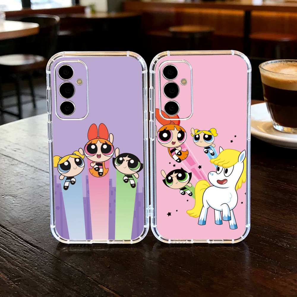 P-Powerpuffs G-Girls Phone Case For SamsungA10,12,20,21S,30,31,40,50,51,52,70,71 Transparent Cover