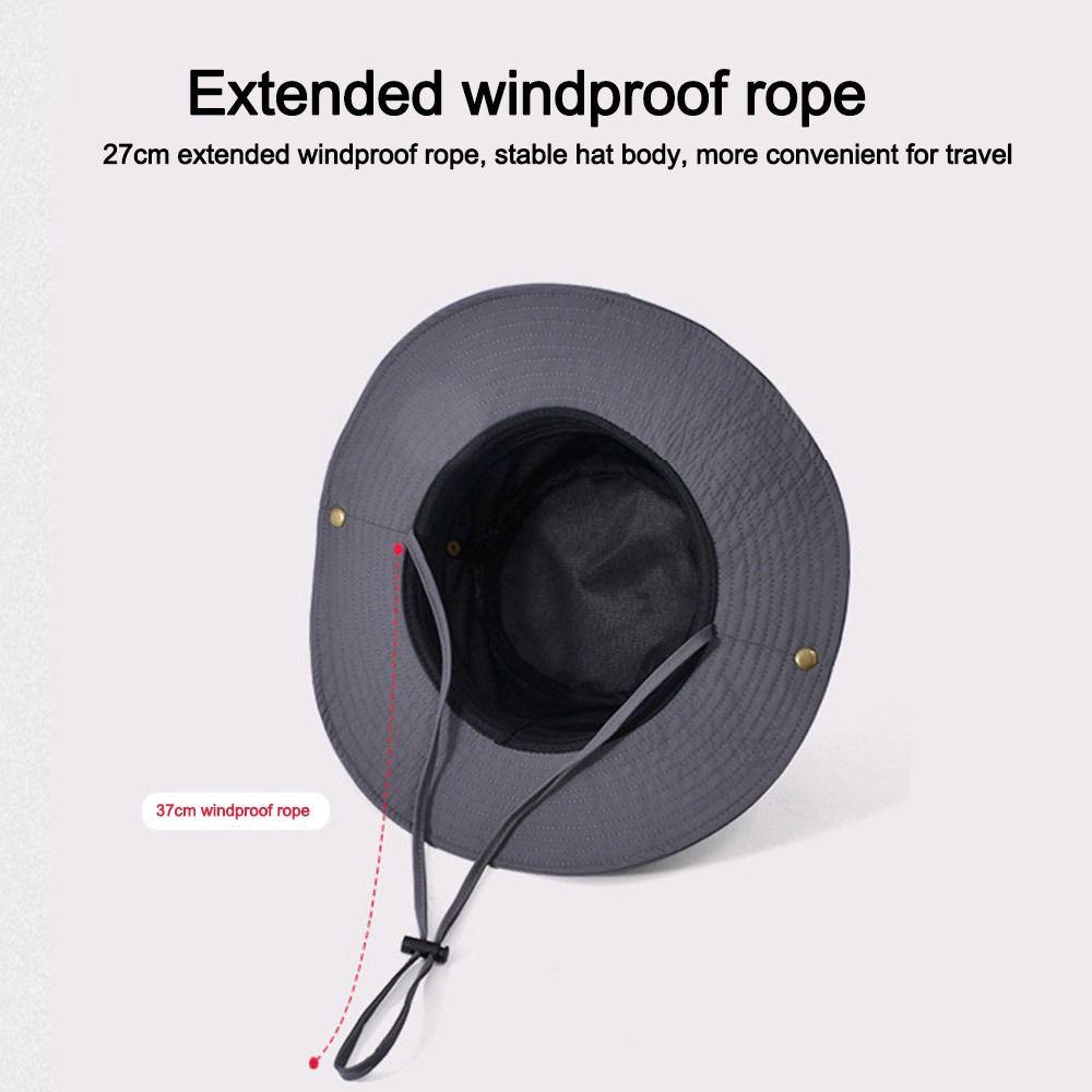 Waterproof Quick-drying Fishing Cap Wide Brim Bucket Hat Fashion Fisherman Hat  Hiking Climb