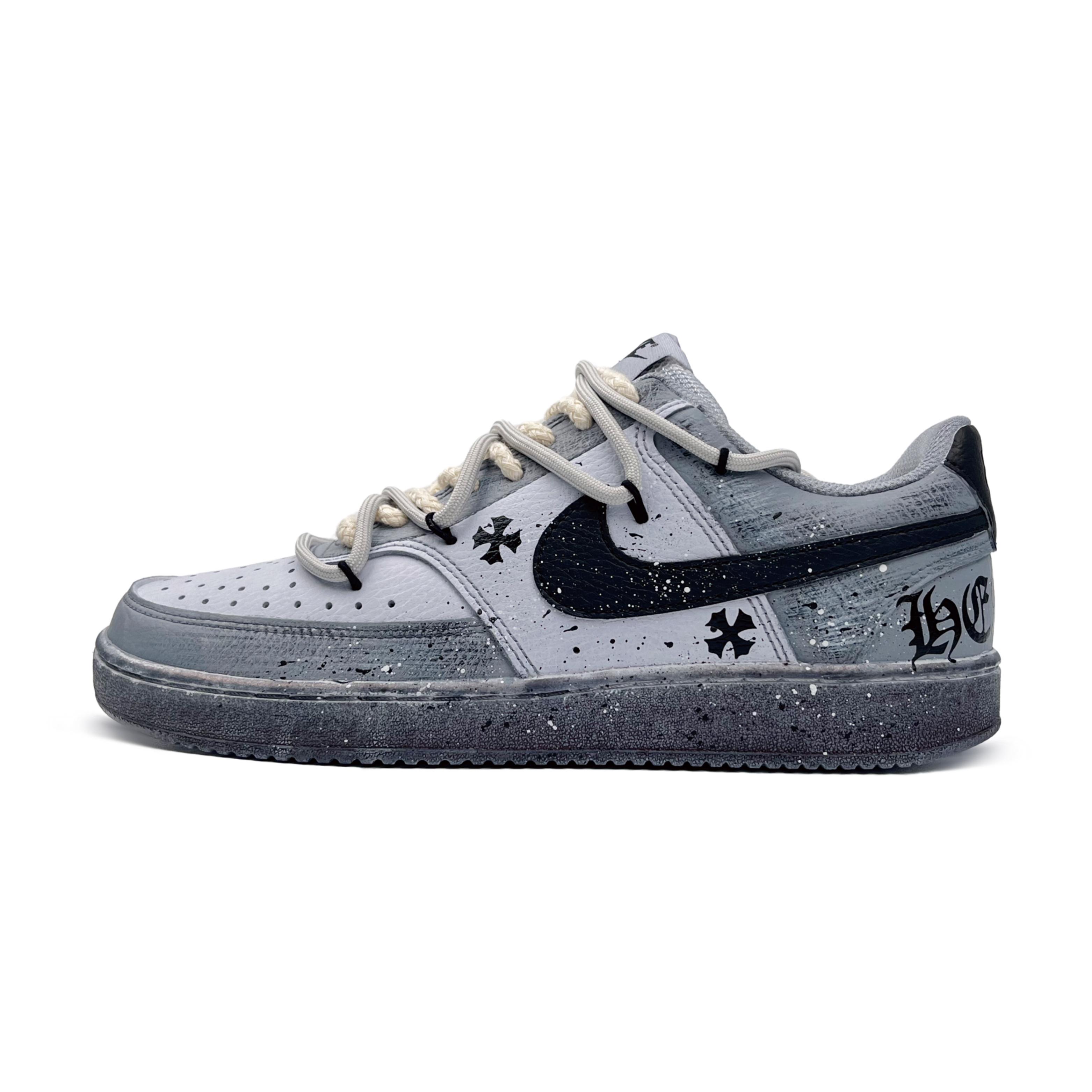 

Nike Court Vision 1 Low top Skateboard Shoes Men s Gray Black DH2987-101(Team87-) 40