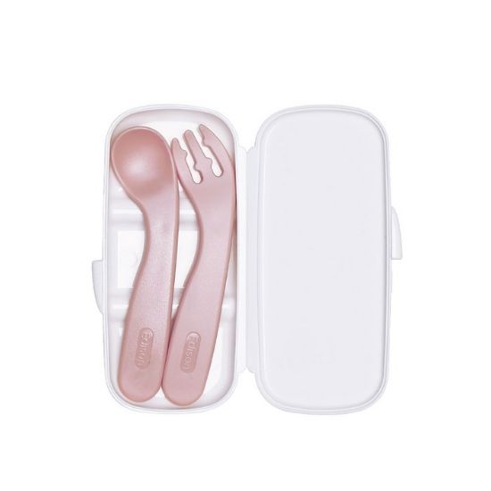 EDISON Self-Feeding Spoon & Fork Set with Case