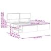 Bed Frame with Drawers Black 180 x 200 cm Particleboard