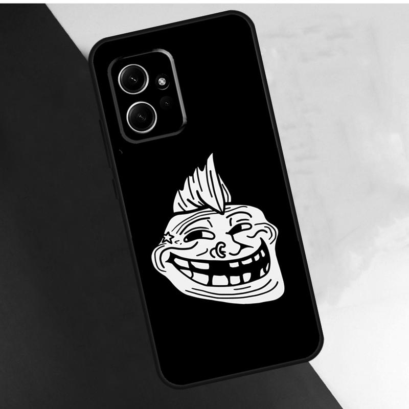 Troll Face Meme Case For Xiaomi Redmi Note 14 10 11 12 13 15 Pro Plus Cover For Redmi 15 14C 10C 12C 13C 15C