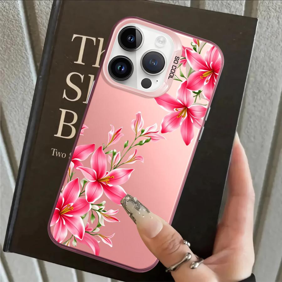 

Cherry Flower Print Clear Cool Case for iPhone 17 Pro Max 12 11 XR 14 13 Pro 16 XS Air 15 Plus Back Phone Cover iPhone 14 Pro Max