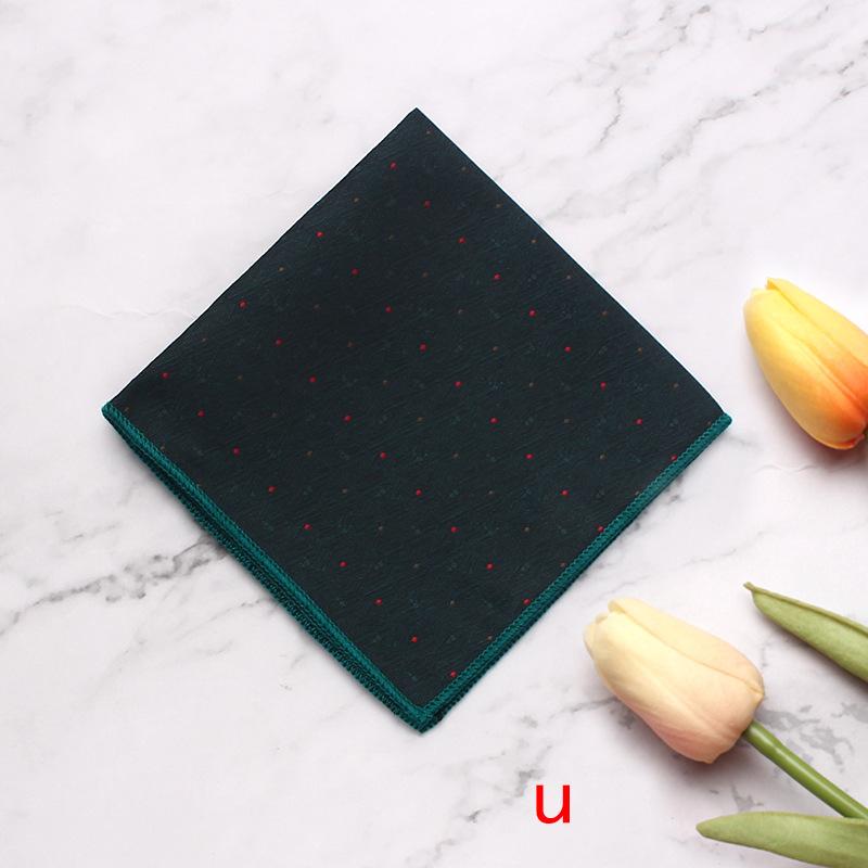 Men'S Dress Business Wedding Suit Pocket Towel Striped Flower Chest Towel Handkerchief Banquet Small Square Towel