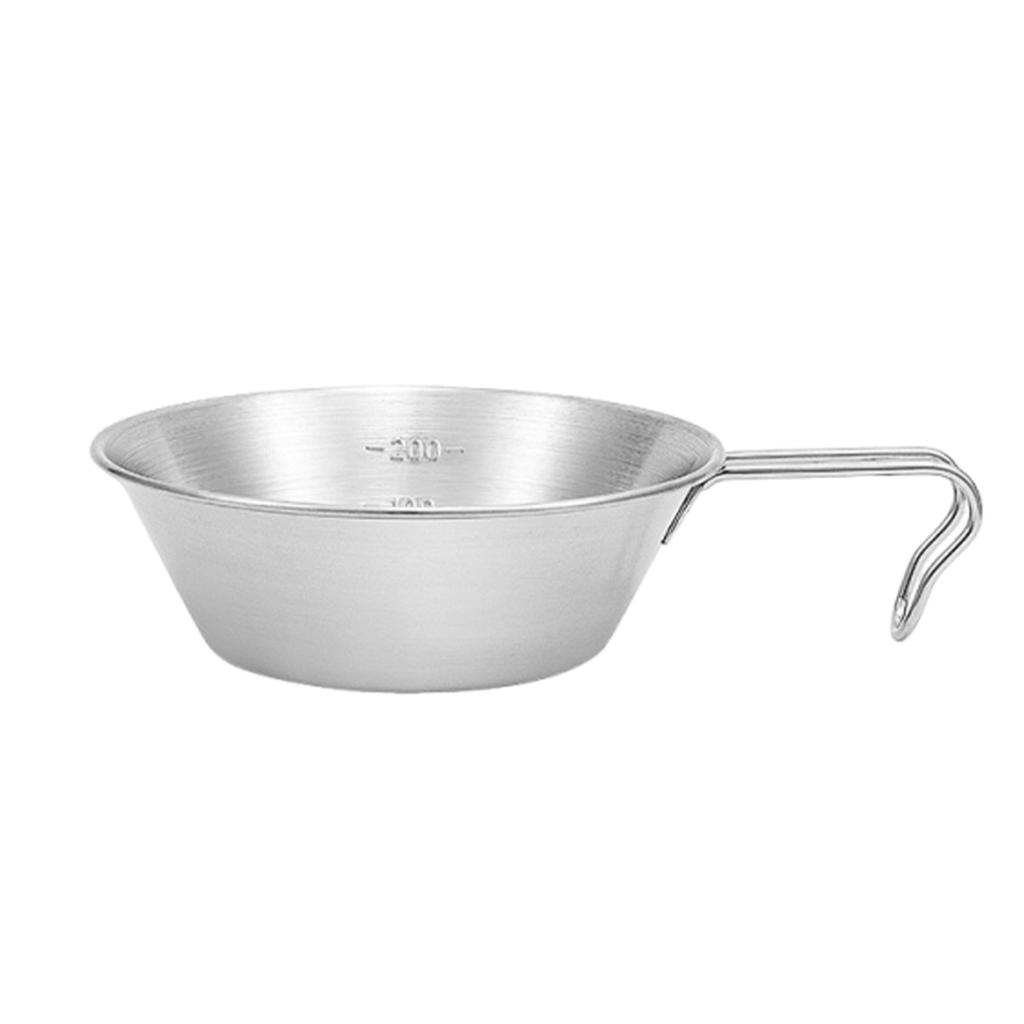 Stainless Steel Sherbet Bowl Portable Tableware Handy Kit For Self-Drive Picnics And Outdoor Activities Self-drive Picnic Tableware Collection Kit