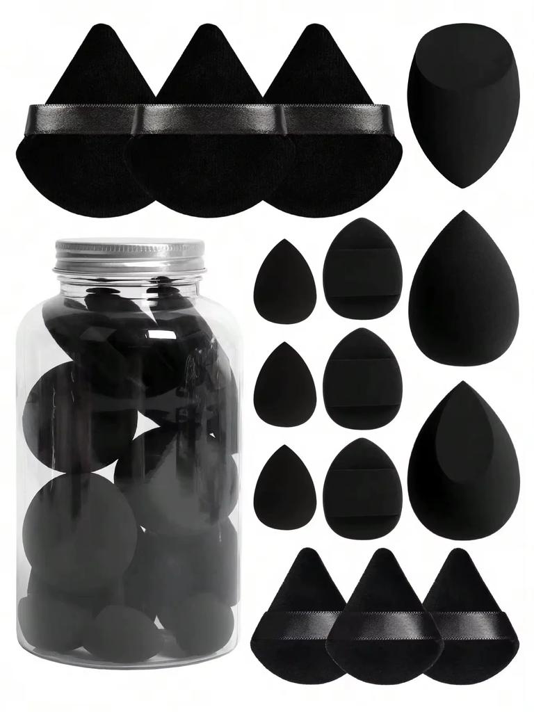 12/15Pcs Makeup Sponge Cosmetic Puff Foundation Sponges Blender Beauty Egg Powder Puffs Women Make Up AccessoriesMakeup Tools