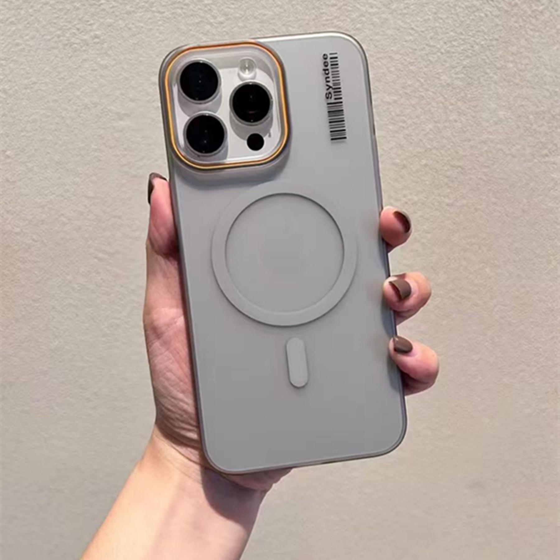 iPhone 17 Pro Max Ultra-Thin Frosted Magnetic Phone Case - Matte Protective PC Cover 15 Pro