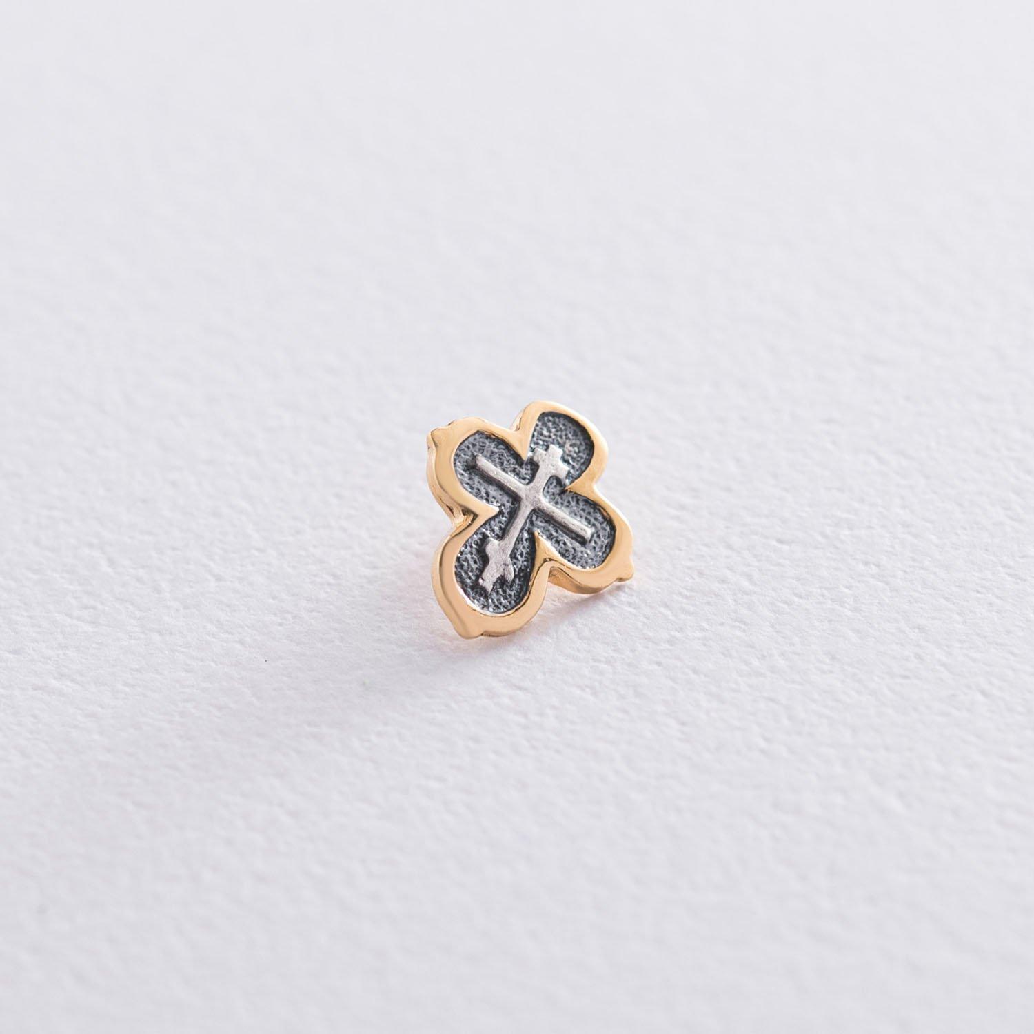 

Срібний хрестик з позолотою. срібний