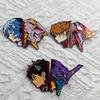 Neon Genesis Evangelion Anime Brooch: Rei Ayanami & Asuka Metal Badge