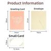 New Pop Up 3D Rose Flower Card with Envelope Handmade Greeting Cards Paper Card Gifts