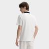 FILA Archive Simple Stripe Business Commuting Short Sleeve Polo Men Polo Cloud-White F11M437103FWT