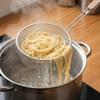 Thickened Stainless Steel Fine Mesh Strainer Wooden Handle Dumpling Skimmer Spoon Kitchen Household Frying Strainer