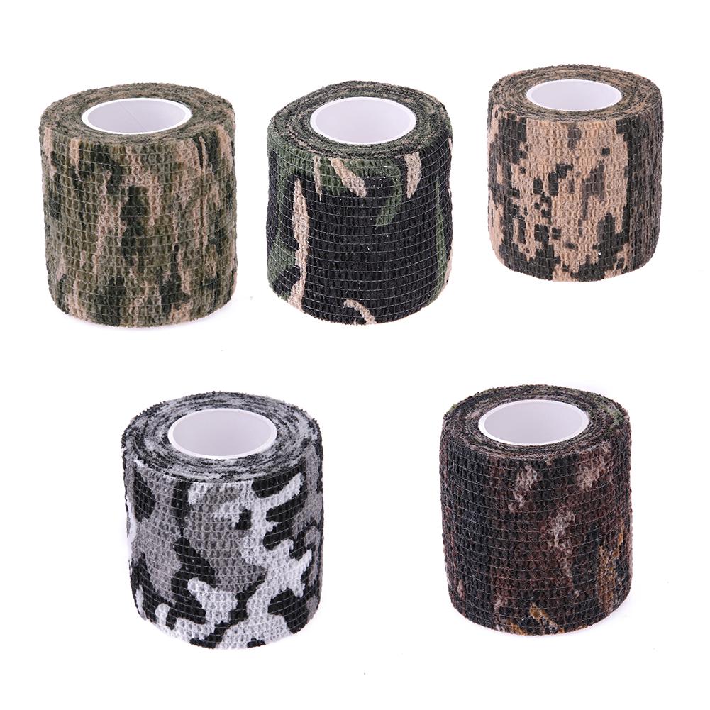10/5/1PCS Camouflage Elastic Wrap Tape Hunt Disguise Elastoplast Sports Protector Ankle Knee Finger Arm Bandage Accessories