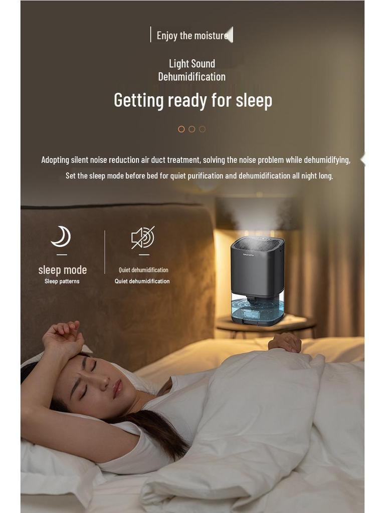 350ml/D Silent Mini Dehumidifier for Home & Bedroom
